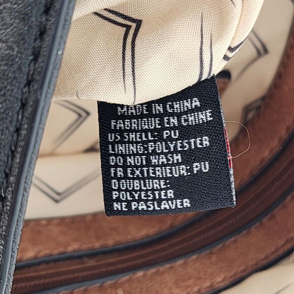 Moda Luxe Maisy Vegan Leather Rustic Black Backpack - Picture 8 of 12